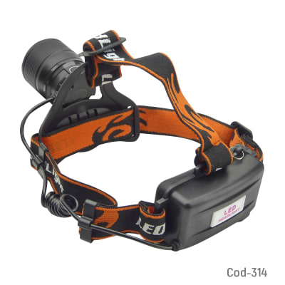 Linterna Frontal Recargable c/Zoom 314