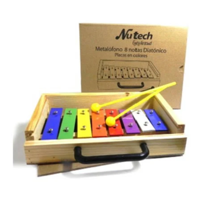 Metalófono Nutech 8 Notas de Colores