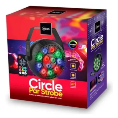 Foco LED Mlab RGB Circle Par Strobe 09421