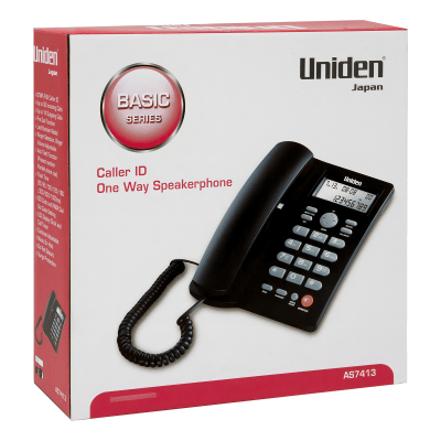Teléfono Sobremesa Uniden AS7413 Negro CID