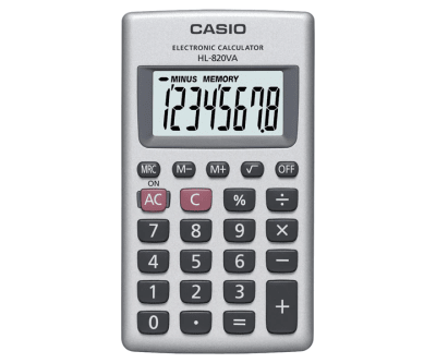 Calculadora Casio HL-820VA Bolsillo 8 dígitos Calculadora Casio HL-820VA Bolsillo 8 dígitos