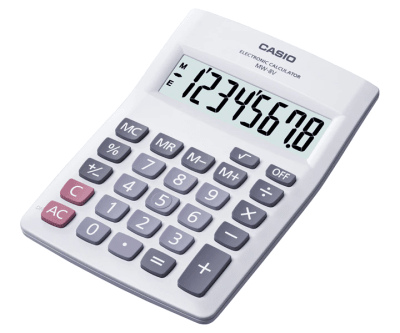 Calculadora Casio MW-8V Escritorio 8 dígitos MW-8V-WE