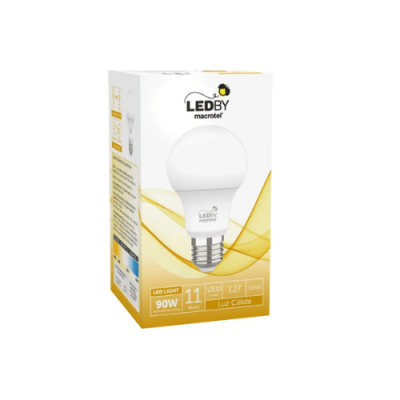Ampolleta LEDBY Macrotel E27 Luz Cálida 11w