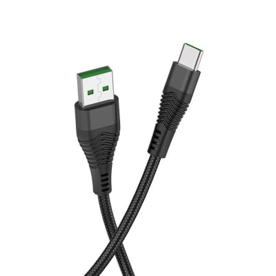 Cable USB a Tipo C hoco. 5A U53 1.2m Negro