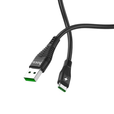 Cable USB a Tipo C hoco. 5A U53 1.2m Negro