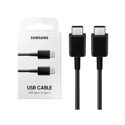 Cable USB Tipo C a Tipo C Samsung 3.0A Negro