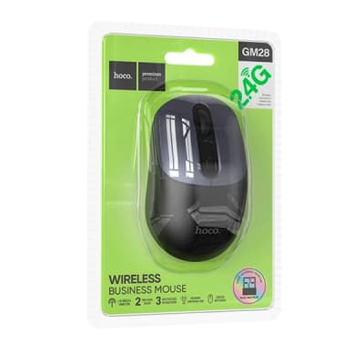 Mouse Inalámbrico hoco. GM28 Business Negro