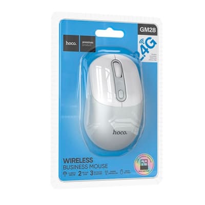 Mouse Inalámbrico hoco. GM28 Business Blanco