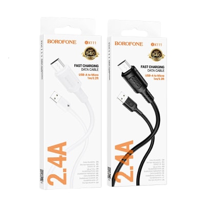 Cable USB a Lghtnng BOROFONE 2.4A 1.0m BX111