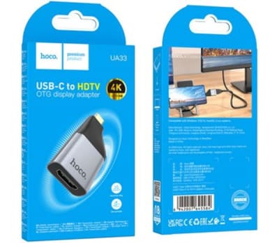 Adaptador USB Tipo C a HDMI hoco. UA33 4K