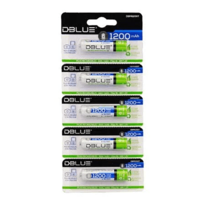 PILAS RECARGABLES AAA DE 1200 MAH NIQUEL - 5 UNID