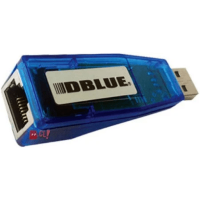 Adaptador DBLUE USB 2.0 A RJ45 10/100Mbps Azul
