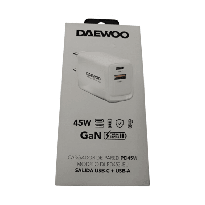 CARGADOR DE PARED 45W Tipo A+C  DI-PD452-EU