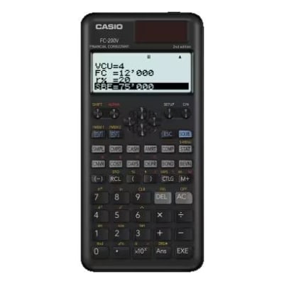 Calculadora Casio FC-200V Financiera Segunda Edición