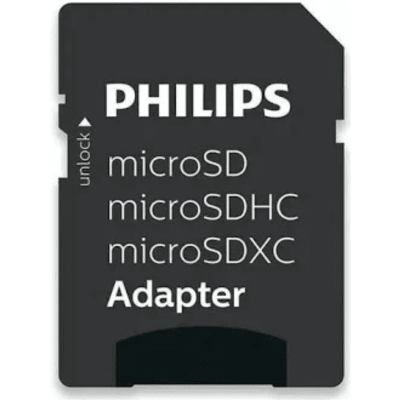 MicroSD Philips 128GB Clase 10 Con Adaptador SD