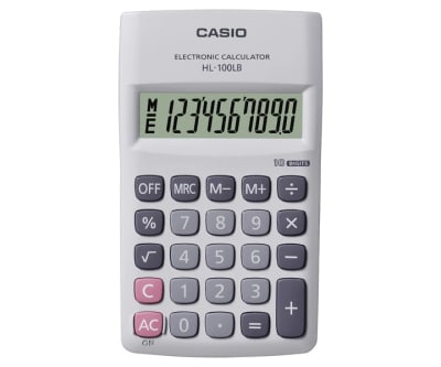 Calculadora Casio Bolsillo 10 Dígitos HL-100LB