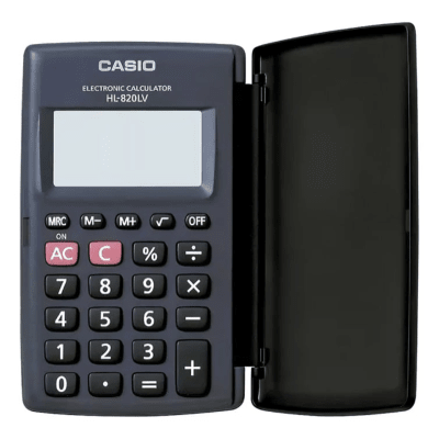 Calculadora Casio Bolsillo 8 dígitos HL-820LV-WE-W