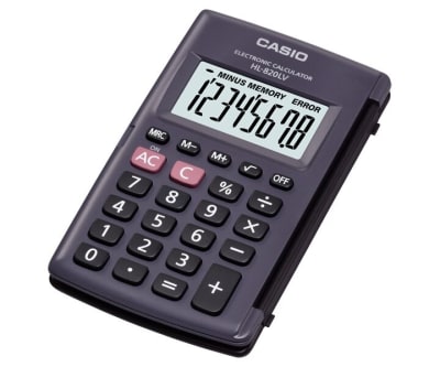 Calculadora Casio Bolsillo 8 dígitos HL-820LV-WE-W