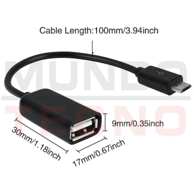 Adaptador OTG microUSB a USB-H
