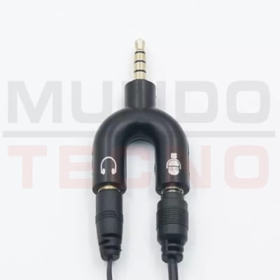 Adaptador Micrófono/Audífono a 1 Plug 3.5mm Adaptador Micrófono/Audífono a 1 Plug 3.5mm
