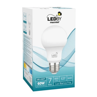 Ampolleta LEDBY Macrotel E27 1un. 7W Luz Fría