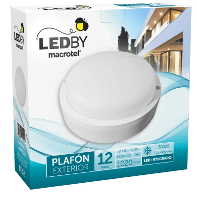 Plafón Exterior LEDBY Macrotel LB-BH0012