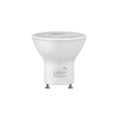Ampolleta LEDBY Macrotel GU10 1un. 6W Luz Cálida