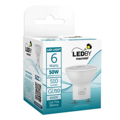 AMPOLLETA LED GU10 6W LUZ FRIA LB-GU1006F