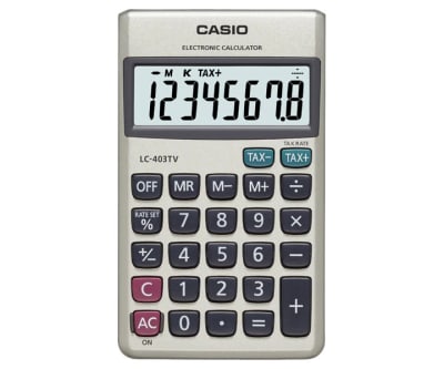 Calculadora Casio Bolsillo 8 Dígitos LC-403TV