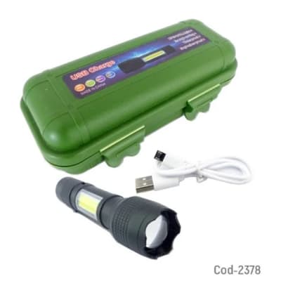 Linterna LED Recargable Táctica mini Caja PVC