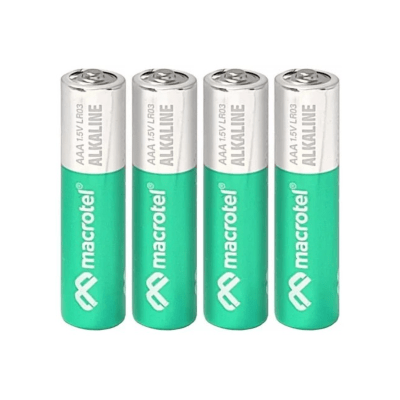 Blister 4un. Pila Alcalina Macrotel AAA