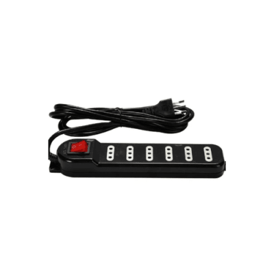 Alargador 6 Tomas con Interruptor Macrotel 3.0m