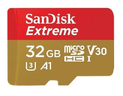 Tarjeta MicroSDHC SanDisk UHS-I Extreme con Adaptador SD Tarjeta MicroSDHC SanDisk UHS-I Extreme con Adaptador SD