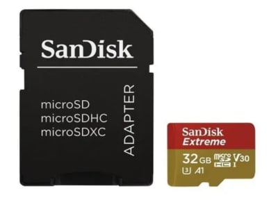 Tarjeta MicroSDHC SanDisk UHS-I Extreme con Adaptador SD Tarjeta MicroSDHC SanDisk UHS-I Extreme con Adaptador SD
