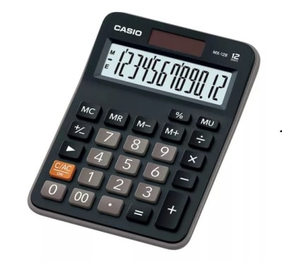Calculadora Casio MX-12B Escritorio 12 dígitos