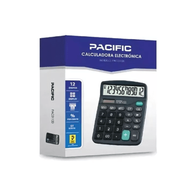 Calculadora Pacific Escritorio 12 Dígitos PAC01120