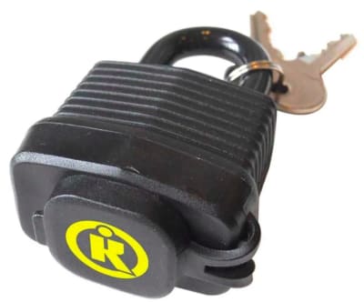 Set 2 Candados Ackman 40mm Negro Cubierta PVC Set 2 Candados Ackman 40mm Negro Cubierta PVC