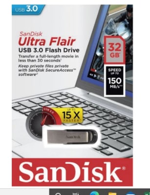 Pendrive SanDisk Z73 Ultra Flair USB 3.0 32gb Pendrive SanDisk Z73 Ultra Flair USB 3.0 32gb
