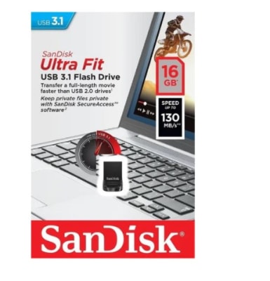 Pendrive SanDisk Z430 Ultra Fit USB 3.1 16 GB Pendrive SanDisk Z430 Ultra Fit USB 3.1 16 GB