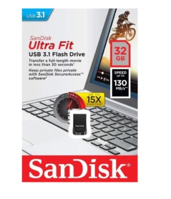 Pendrive SanDisk Z430 Ultra Fit USB 3.1 32GB Pendrive SanDisk Z430 Ultra Fit USB 3.1 32GB