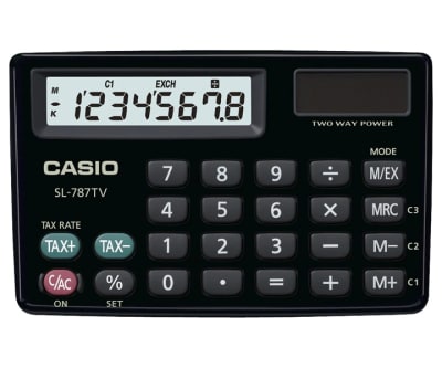 Calculadora Casio Bolsillo 8 Dígitos SL-787TV