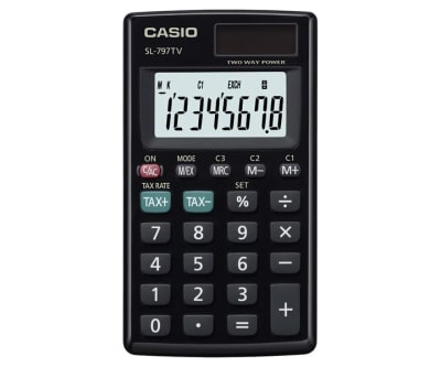 Calculadora Casio Bolsillo 8 Dígitos SL-797TV