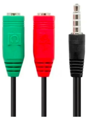 Cable Audio 3.5mm Macho a Mic/Aud Hembra