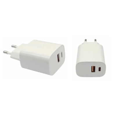 Cargador TecnoLab QC3.0 Certificado TL301 20W USB-c + USB