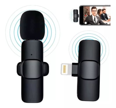 Micrófono Lavalier TecnoLab 2un Lightning c/Estuche