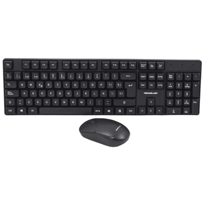 Kit Teclado y Mouse Inalámbrico TecnoLab Negro