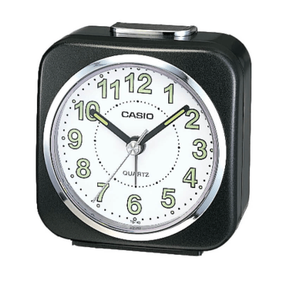 Reloj Despertador Casio TQ-143S Análogo Negro/Blanco TQ-143S-1DF