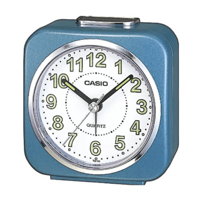 Reloj Despertador Casio TQ-143S Análogo Azul/Blanco  TQ-143S-2DF