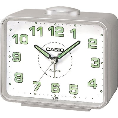 Reloj Despertador Casio TQ-218 Análogo Celeste/Negro TQ-218-2DF