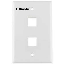 Placa Frontal RJ45 Ulink Doble